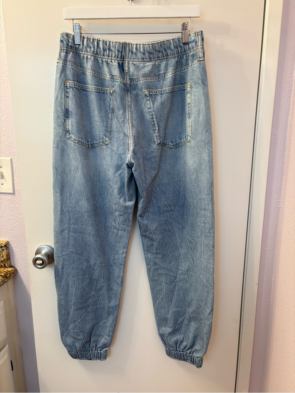 RAG & Bone Miramar Light Blue Denim Jogger Pants NWT Size M •Waist 15-20• - Picture 7 of 11